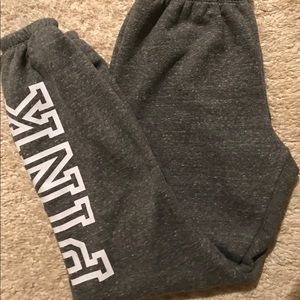 PINK Victoria’s Secret Gray Sweatpants.